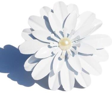 Vibhsa Flower Napkin Rings Set of 4 with Pearl
