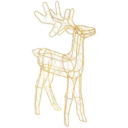 Globo LED-Dekoleuchte Hirsch Metall Gold