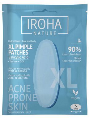 Iroha Nature SOS Pimple Patches Salicylic Acid Face Body XL 5 un
