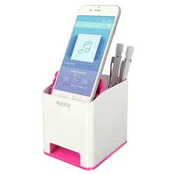 LEITZ Stiftehalter WOW Duo Colour, perlweiß/pink