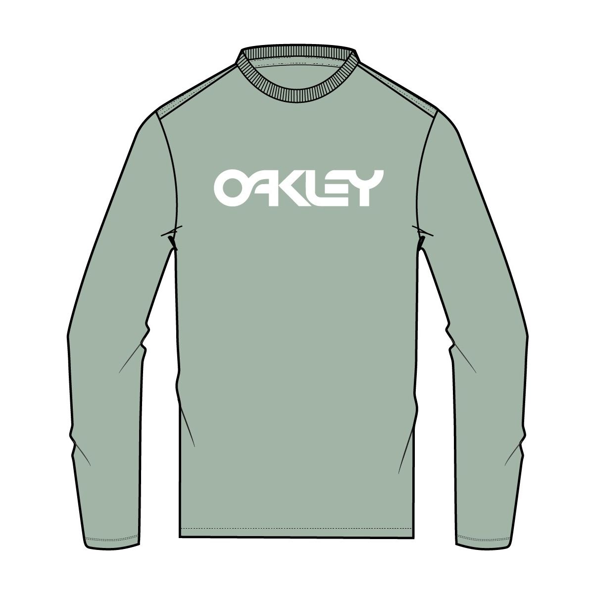Oakley Mark II Long Sleeve Tee 2.0 faded green (74W) M FOA404012-74W-M