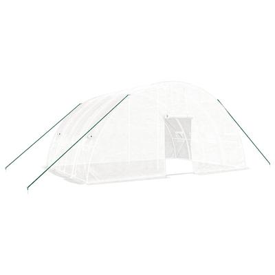 Helloshop26 - Gewächshauszelt für Pflanzen Blumen und Gemüse mit Stahlrahmen 24 m² 6 x 4 x 2,85 m weiß 02_0044563