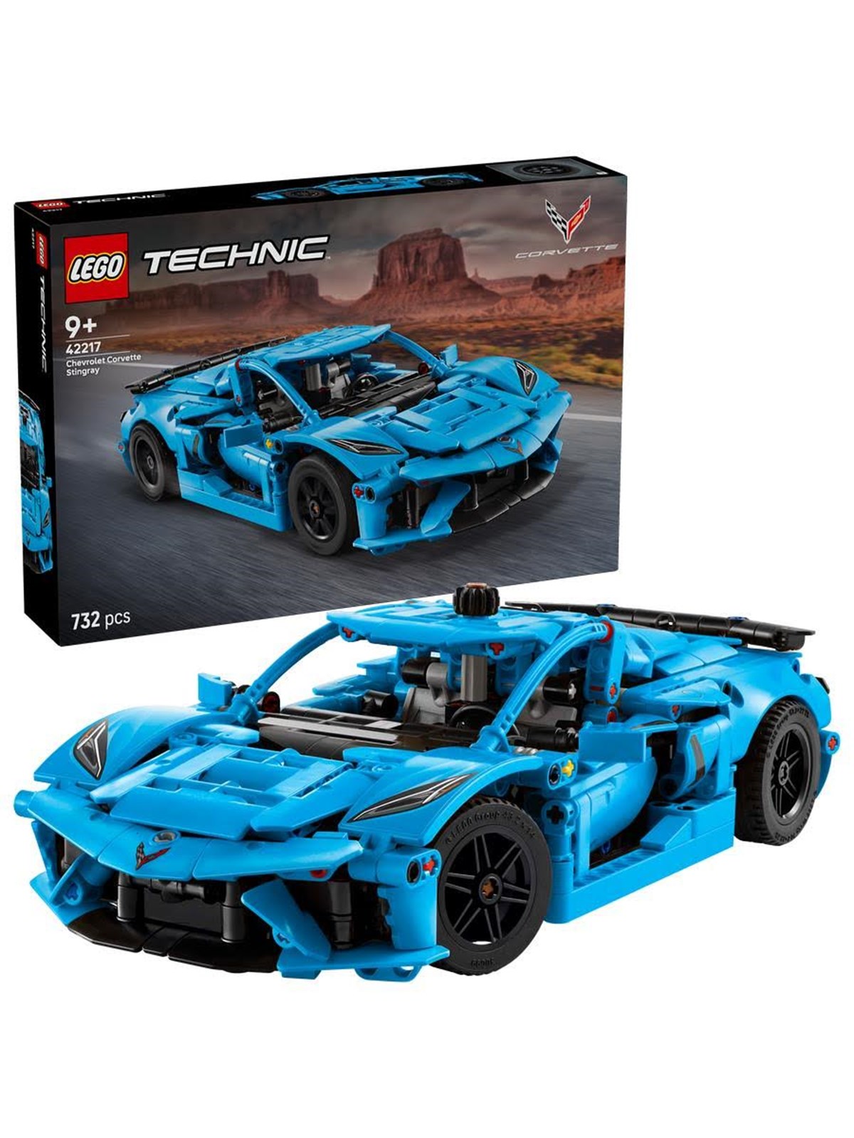 LEGO Agents 42217 Chevrolet Corvette Stingray in Blau