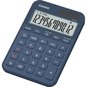 Casio Taschenrechner MS 20YC NY, mit Zeitberechnung, 12-stelliges LC-Display, Solar- & Batteriebetrieb