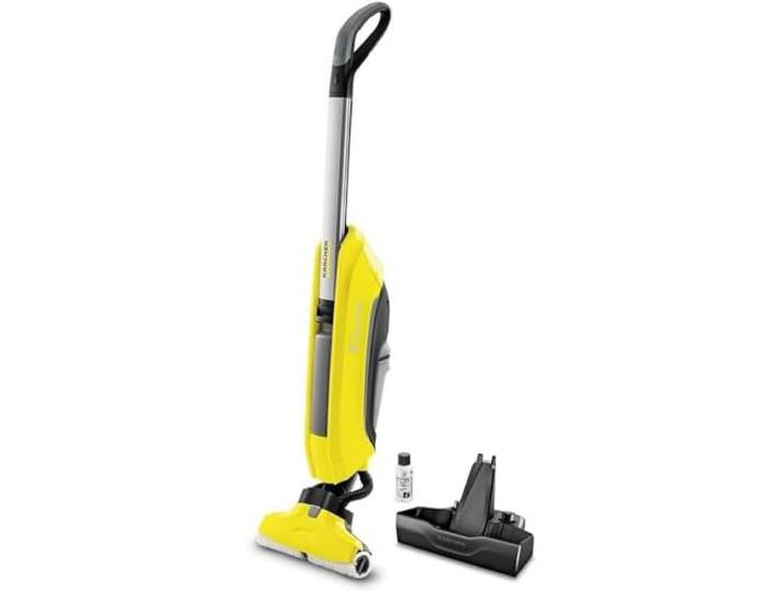 Kärcher FC 5 Cordless Floor Cleaner voor dweilen met zuigfunctie (oppervlakteprestatie van 60 m² per acculading, wasbare microvezelrollen)