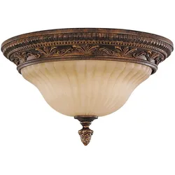 Elstead Lighting, Deckenleuchte, Sonoma Valley Deckenleuchte E27 2-fach Gealterter Schildpatt (E27)