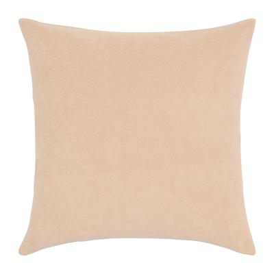 Dekokissen PAD "LOOPY", beige (sand, unifarben), B:48cm L:48cm, Baumwolle, Dekokissen_Sitzkissen_Kissenhüllen, frottee look