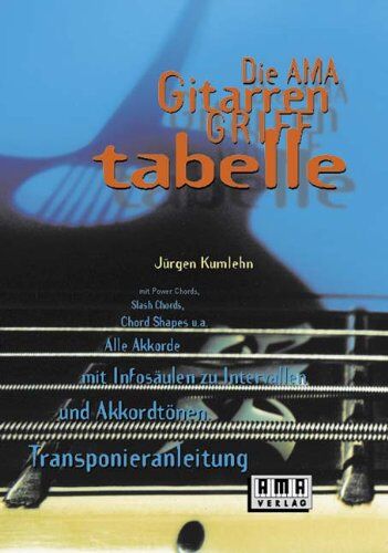 Jürgen Kumlehn - Die AMA- Gitarrengrifftabelle: Übersichtlich - handlich - praxisnah. Das umfassende Akkordrepertoire für Rock, Blues, Metal, Jazz. Die definitiven ... des richtigen Fingersatzes für jede Tonart - Preis vom 13.10.2026 11:25:28 h
