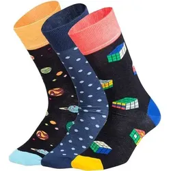 DILLY SOCKS Socken Galactic Cubes, Größe 36/40 in Bunt Bunt