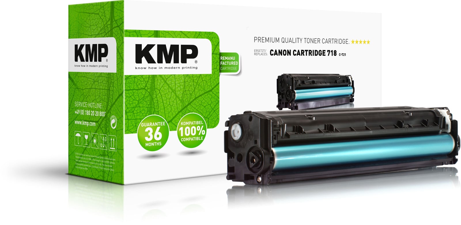 KMP C-T21 Magenta Toner compatibel met Canon 718 M