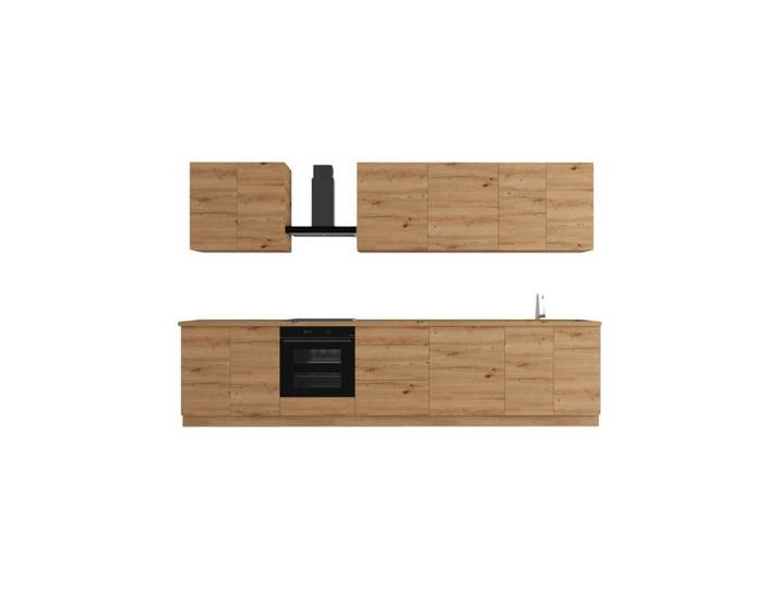 ROYAL24_MARKT Küchenzeile K89-G340 - Langen - Optimale Raumnutzung mit durchdachter Planung, (Komplett Set), Premium - Modern - Exzellent.