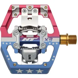 Pedale HT-X3 CNC Titanium / 413 (Paar) g / Stars & Stripes