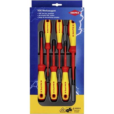 Knipex VDE Schraubendreher-Set Schlitz, Kreuzschlitz Phillips, Kreuzschlitz Pozidriv
