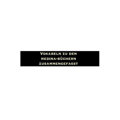 Vokabeln der Medina Bücher, Taschenbuch von Kashfushubuhat Media, Epubli, 978-3-7584-0054-4