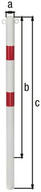 GAH Alberts Borne de fermeture STANDARD 60 mm 2 œillets encastrée (782481)