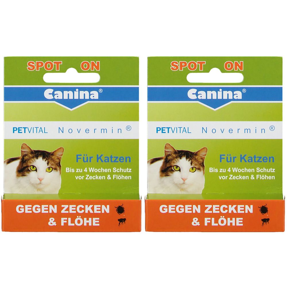 2x Canina Petvital Novermin für Katzen 2x2 ml Flüssigkeit