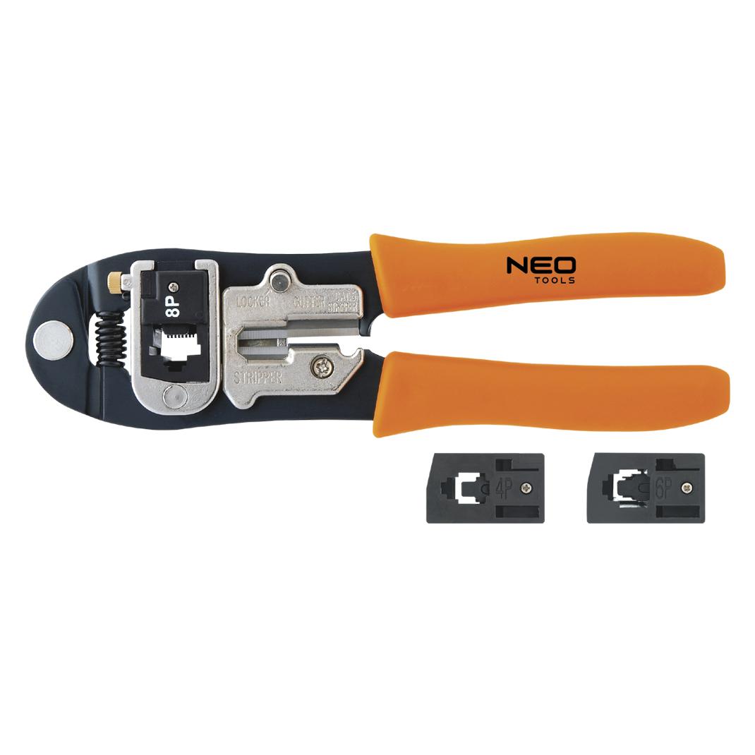 Neo Tools pliers for telephone terminals 4P, 6P, 8P (01-501) (195 mm) (TOP-01-501)