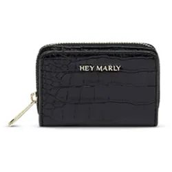 Hey Marly Sleek Petite Croco Geldbörse Black