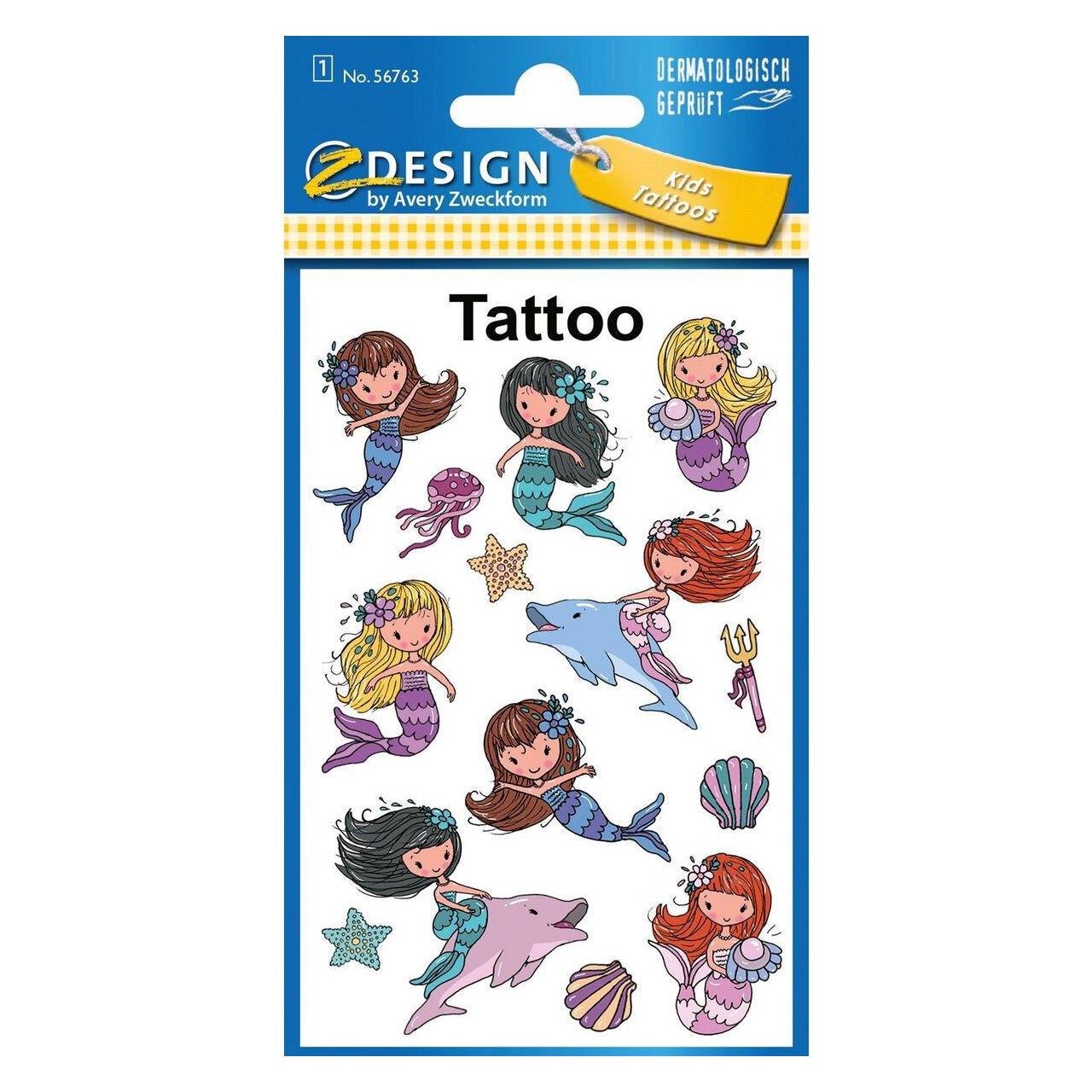 Z-Design Tattoos für Kinder (14 Sticker) (56763)