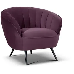 Sessel Glamour Stoff Violett Lila