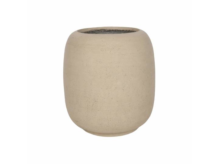 Vase pour plantes d’intérieur en MGO beige 37x32,5x32,5