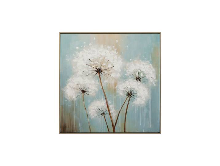 Handgemaltes, gerahmtes Bild „Pusteblumen II“ 82.5 x 82.5 cm Multicolor Crea Collection