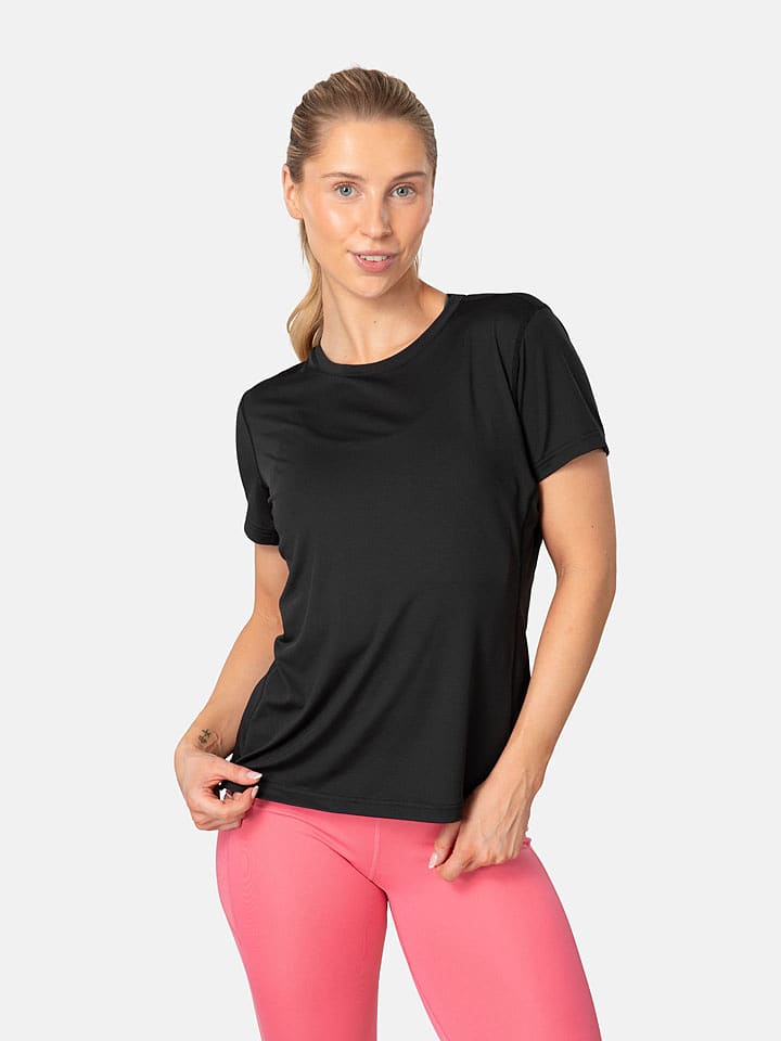 KARI TRAA Trainingsshirt "Ava" in Schwarz - M