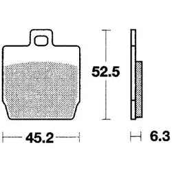 TRW Bremsbelag MCB 701