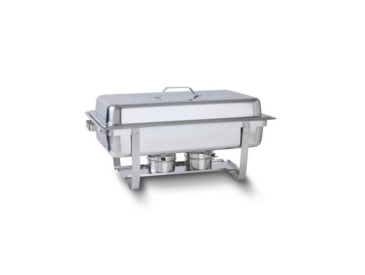 Homeware Profession. Chafing-Dish, Edelstahlfarben, Metall, 9 l, rechteckig, 36x27.8x60 cm, Lfgb, Kochgeschirr, Küchengeräte, Sonstige Küchengeräte