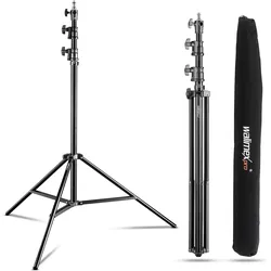 Wiltec Walimex pro AIR 290 Deluxe (290 cm, 7 kg), Lampenstativ, Schwarz