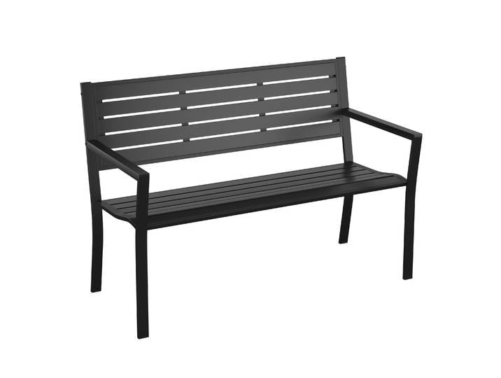 Gartenbank MARLENE 127 cm schwarz
