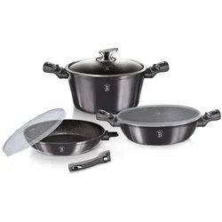 BerlingerHaus Pot and pan set BH-7052, Pfannenset + Topfset, Grau