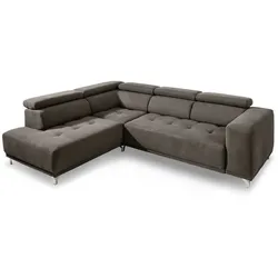 SOMETA Ecksofa Cancun Stoff Braun