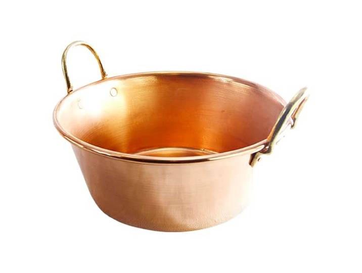 CopperGarden Soßen- & Marmeladentopf 18 Liter I Kochtopf aus Kupfer mit 40 cm Durchmesser I großer Topf zum Marmelade kochen I für offenes Feuer & Gas geeignet I ideale Wärmeverteilung