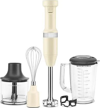 KitchenAid Stabmixer mit Zubehör, Mandel