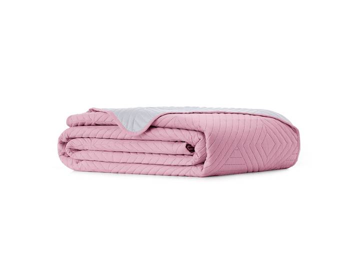 Couverture 170 x 210cm Argenté/Rose foncé/Gris/Gris/Rose Microfibre