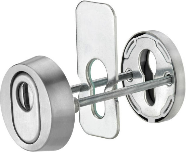 edi Rosace de protection pour clé 7456, PZ percée RH15 acier inox mat ; Dieckmann (7456000000)