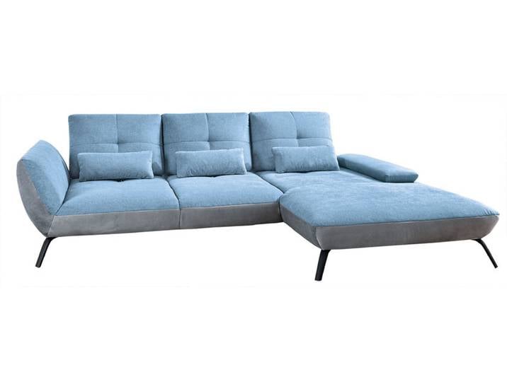Ecksofa DALLAS R hellgrau/grau