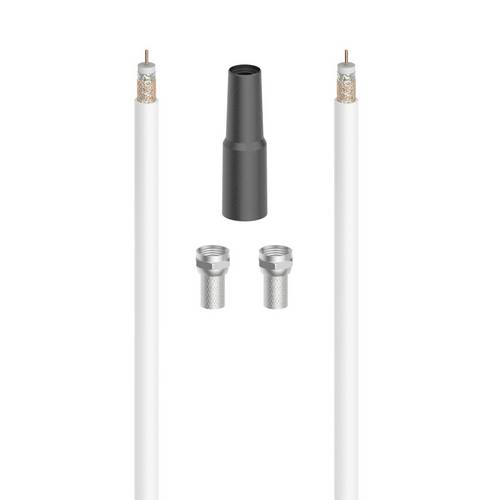 Hama 00205041 SAT-Anschluss-Kit, 100 dB, 10m