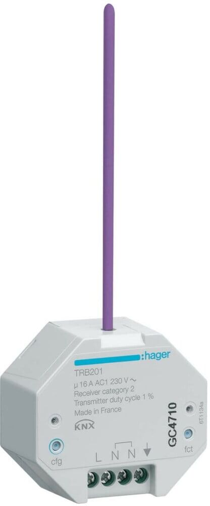 Hager Funk KNX UP Ausgang 1fach,16A,quicklink TRB201)
