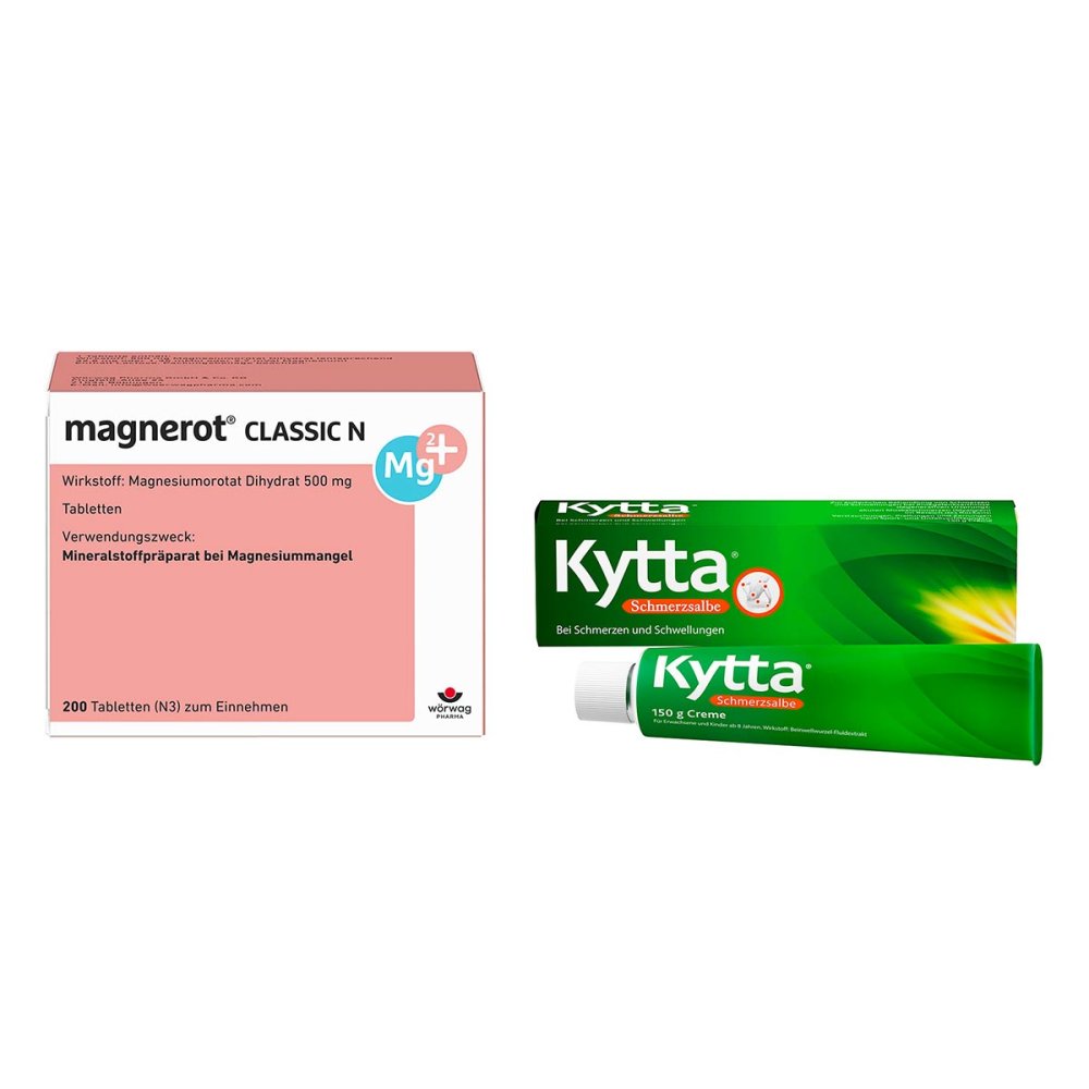 Magnerot Classic N Tabletten + Kytta Schmerzsalbe 08105439