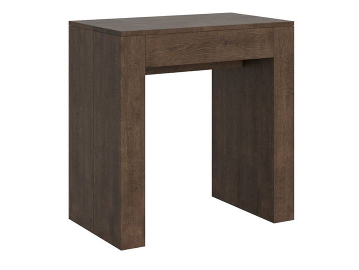 Console extensible 78x47/299 cm effet bois noyer