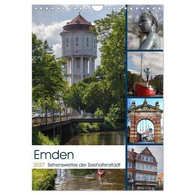 Emden - Sehenswertes der Seehafenstadt (Wandkalender 2027 DIN A4 hoch), CALVENDO Monatskalender