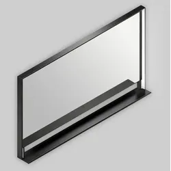 SAT Spiegel 120x70 cm schwarz SATZPOL70120CE