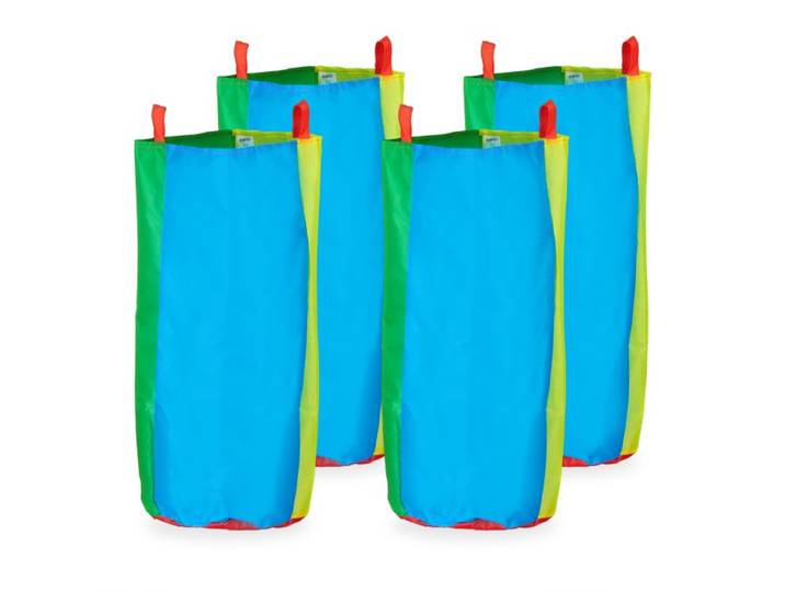 Relaxdays Hüpfsäcke für Kinder 4er Set