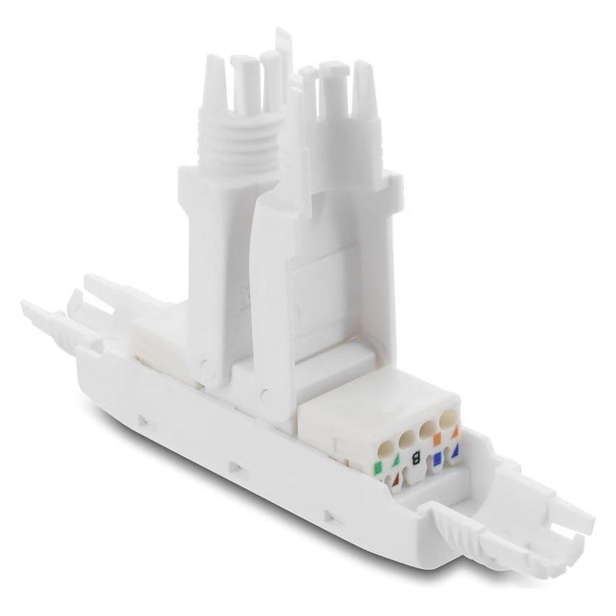 Delock Netzwerkkabelverbinder LSA zu LSA Cat.6A ungeschirmt (Netzwerk Kupplung) (91126)