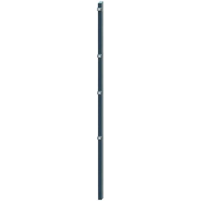 Zaunpfosten ARVOTEC "EXCLUSIVE 180", grau, H:240cm, Edelstahl, Kunststoff, Zaunpfosten, 6x4x240 cm für Mattenhöhe 180 cm, zum Einbetonieren