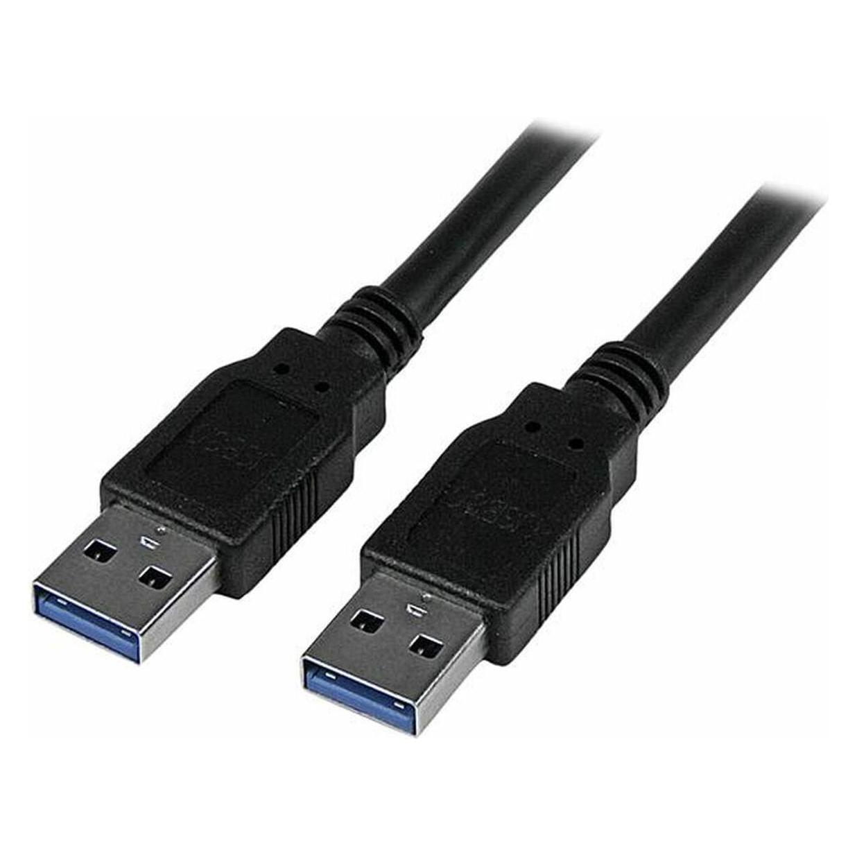 StarTech 3m USB 3.0 Kabel - A auf A - St/St - Langes USB 3.1 Gen 1 (5 Gbits) Anschlusskabel (3 m, USB 3.2 Gen 1) (USB3SAA3MBK)