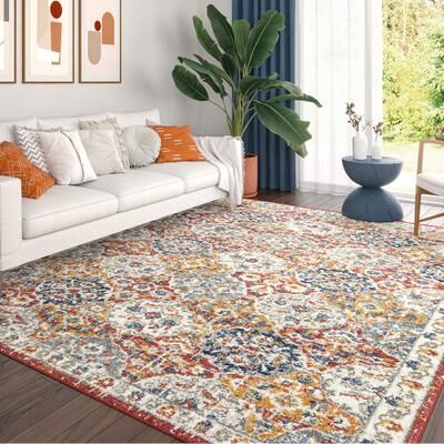 Alise Rugs Chesney Bohemian & Eclectic Floral Indoor Area Rug