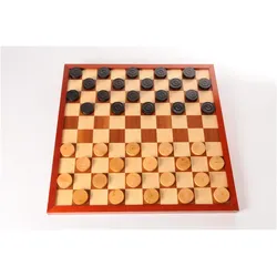 Longfield Eingelegtes Schach-/Damebrett, 42 cm, in Schrumpffolie
